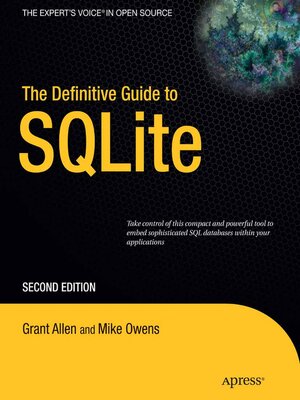 cover image of The Definitive Guide to SQLite